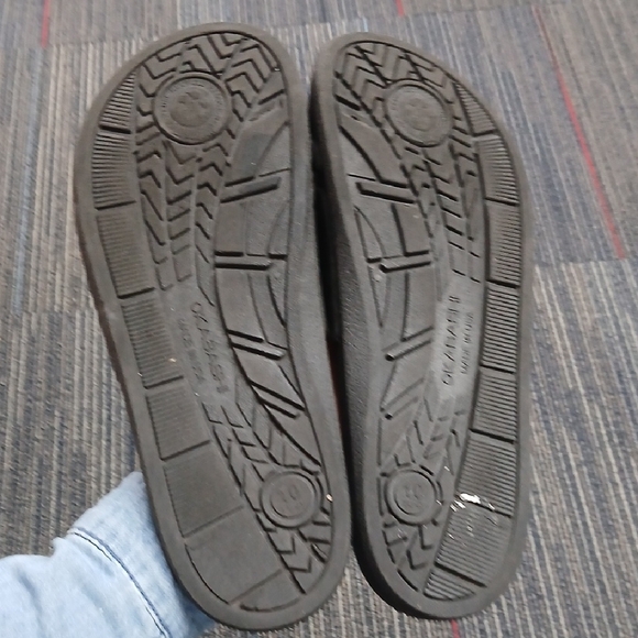 Men's Black OKABASHI Coast Slides Size 10 Beach Casual Minimal - Picture 5 of 7